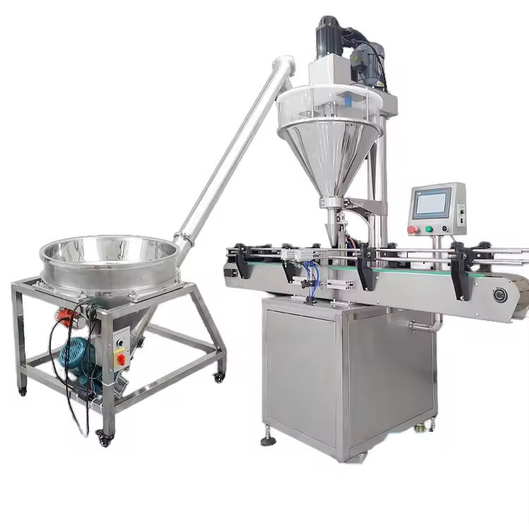 Fully Automatic Single Head Auger Filling Machine for Cosmetics Spices Soybean Flour Amber Diatomite Milk Matcha Powder