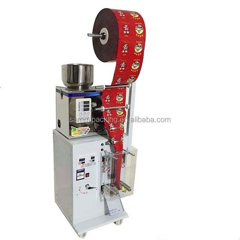 Automatic Small Business Powder Filling Machine Grain Weighing PLC Motor Controlled Sealing Application Pouch Chemical Use