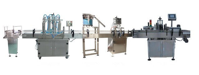 Inline Filling Machine 4 Nozzles Liquid Filling Machine Automatic Overflow Liquid Bottle Filler for Beverage Juice