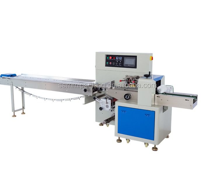 DBW-250 Low Price Automatic Chocolate Candy Bar Cookie Flow Pack Horizontal Food Pillow Packing Machine
