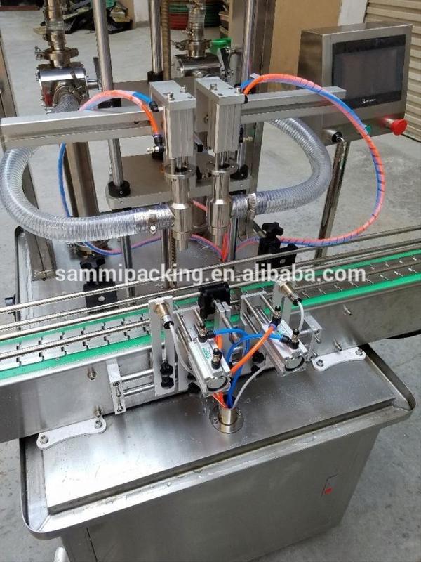 4 Nozzles Automatic Straight Line High Speed Piston Type Inline Overflow 1-5L Wine Liquid Bottled Water Filling Machine