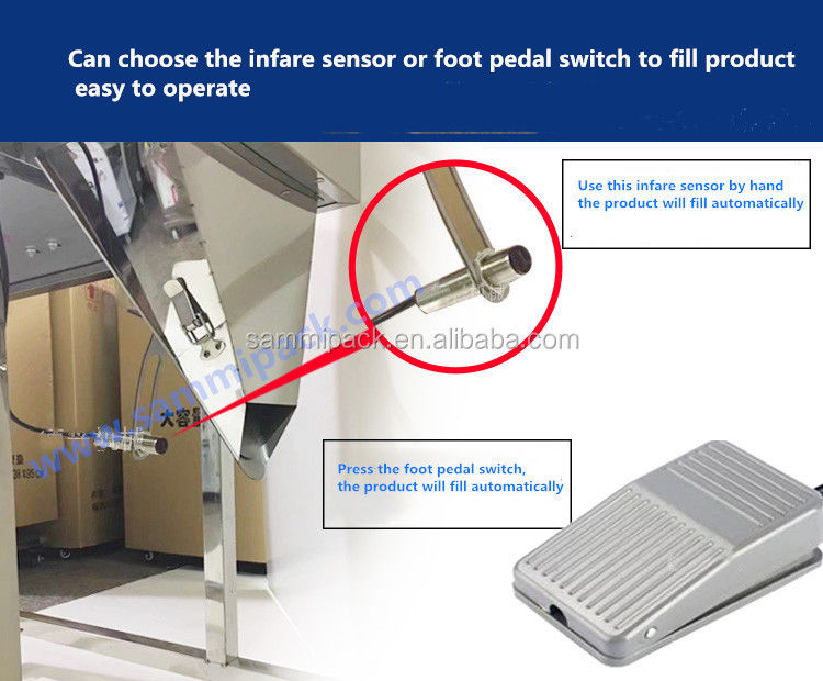 High Quality 100-3000g Weighing Machine Semi Automatic Spice Powder Weighing Filling Machine Vibration Weigher with Big Hopper