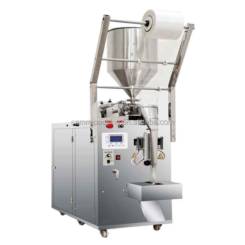Hot Sale Automatic Eco-Friendly Sauce Pouch Packing Machine Wood Material Electric Driven Core Motor Component Chemical