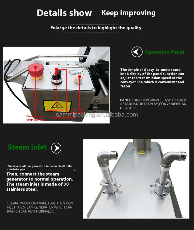 Hot Sale Generator Uap Dibangun-in Uap Penyusutan Mesin Terowongan untuk Botol Pabrik Harga Grosir