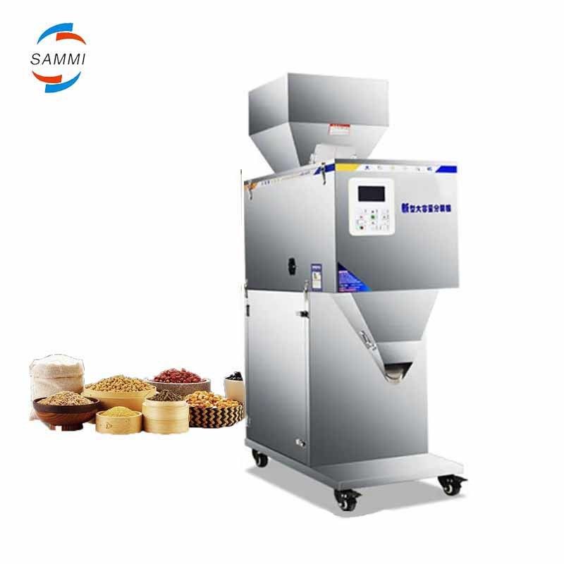 Macchina automatica di riempimento e pesatura di cereali personalizzata dalla fabbrica in offerta speciale, riempitrice a peso, riempitrice vibrante 100g-999g