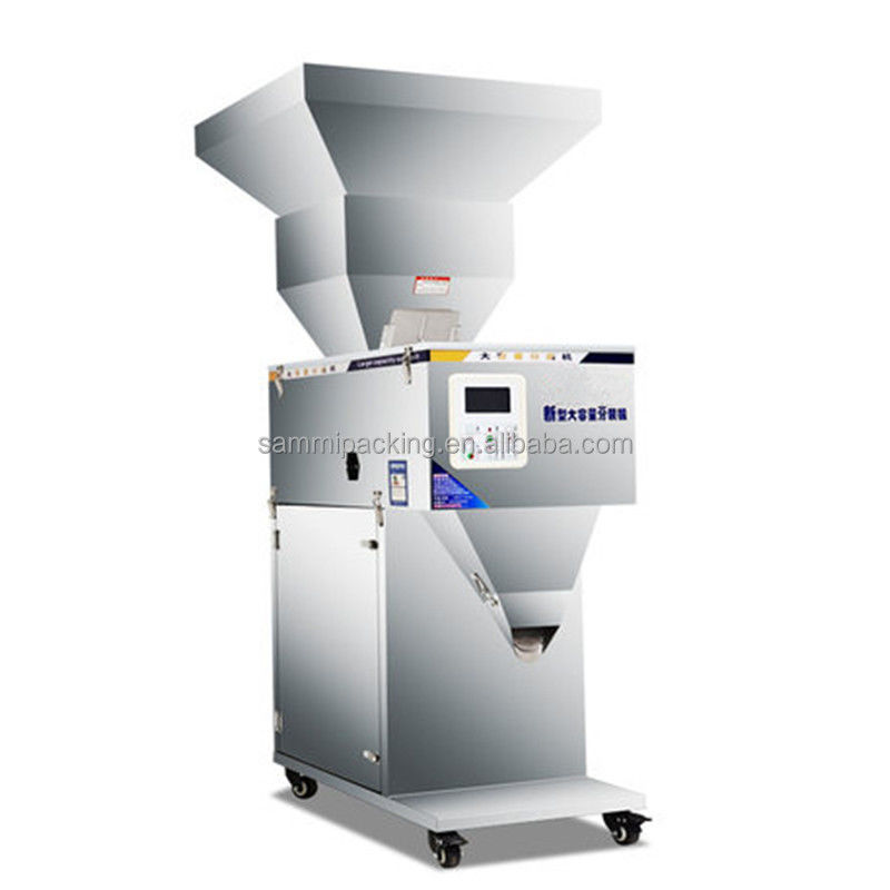 Macchina automatica di riempimento e pesatura di cereali personalizzata dalla fabbrica in offerta speciale, riempitrice a peso, riempitrice vibrante 100g-999g