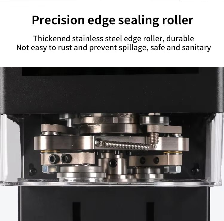 2025年新型タッチスクリーンインテリジェントPET/アルミ缶シーリングマシン 高効率キャニングマシン バブルティーショップ向け販売