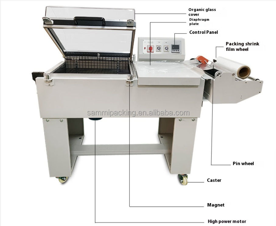 FM-5540 Shrink Wrapping Machine 2 in 1 POF PVC Shrink Film Shrink Packing Machine