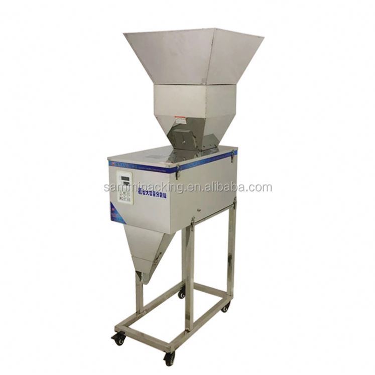 Υψηλής ποιότητας 100-3000g ημιαυτόματη μηχανή πλήρωσης κόκκων / σκόνης / ρυζιού / καφέ / μπαχαρικών με μεγάλη λακκούβα