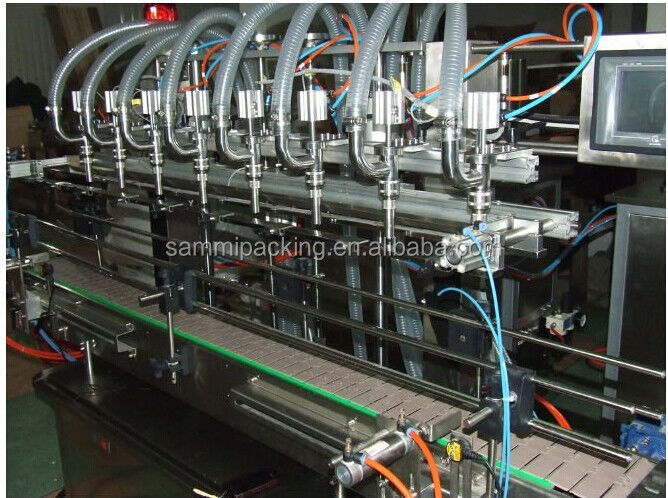 स्वचालित उत्पादन मशीन बोतल तरल भरने कैपिंग लेबलिंग लाइन नारंगी रस मशीन पानी तेल स्टेनलेस स्टील