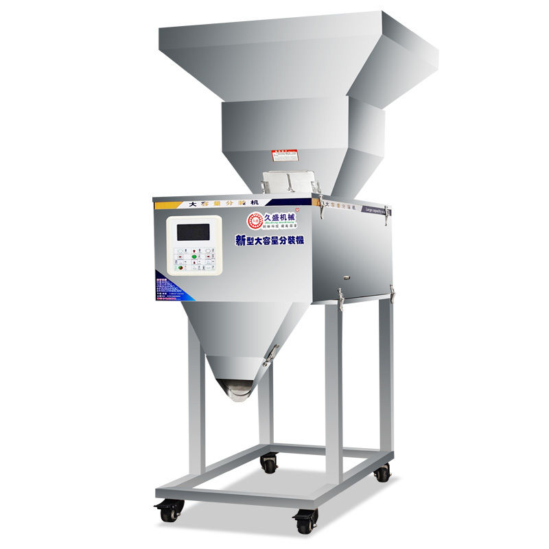 नवीनतम 100-2500g बड़ी क्षमता वाली अनाज मसाला नट्स बीज खाद्य पदार्थ तौलने की मशीन बड़े हॉपर के साथ