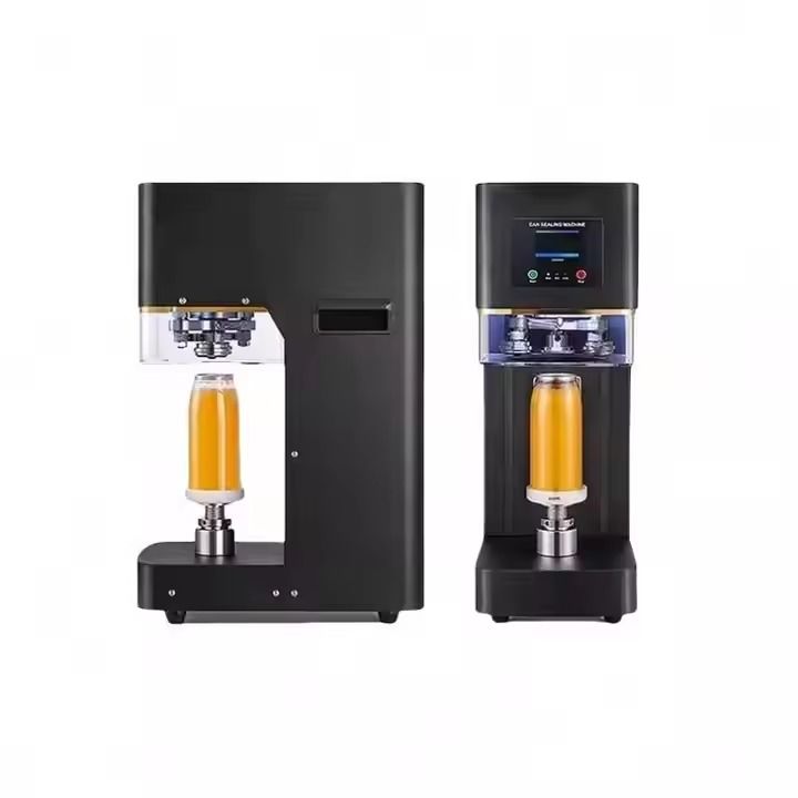 Best Sell 2025 High Efficiency Can Sealing Machine - Automatic Plastic/Tin Can Seamer for Bubble Tea, Juice & Soft Drinks