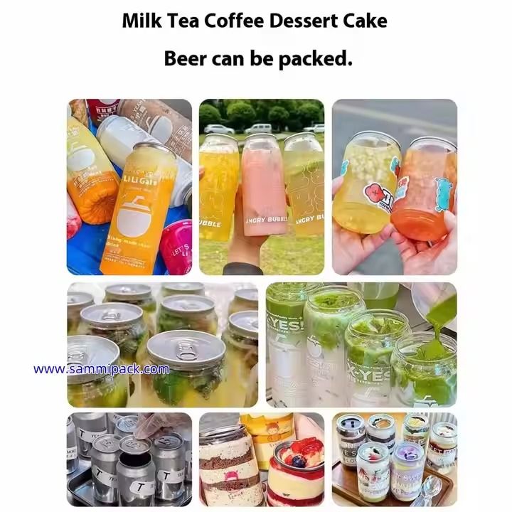 Best Sell 2025 High Efficiency Can Sealing Machine - Automatic Plastic/Tin Can Seamer for Bubble Tea, Juice & Soft Drinks