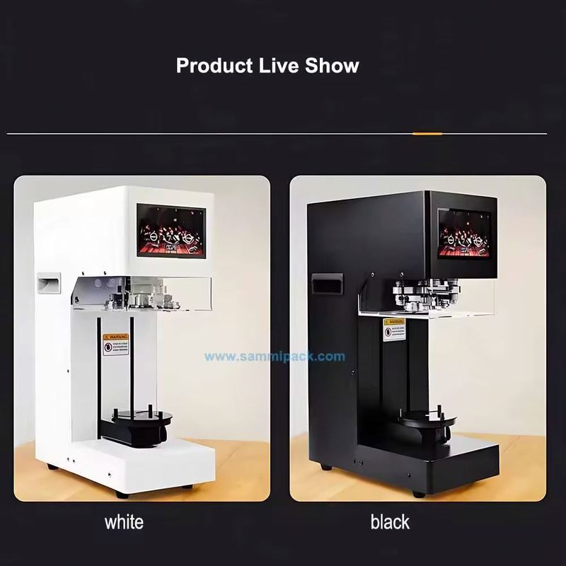 Electric Driven Touch Screen PET Can Sealing Machine Intelligent Juice Soda Can Seamer Machine for Beverage and Food Industry