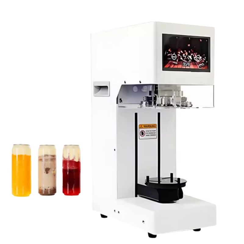 Electric Driven Touch Screen PET Can Sealing Machine Intelligent Juice Soda Can Seamer Machine for Beverage and Food Industry
