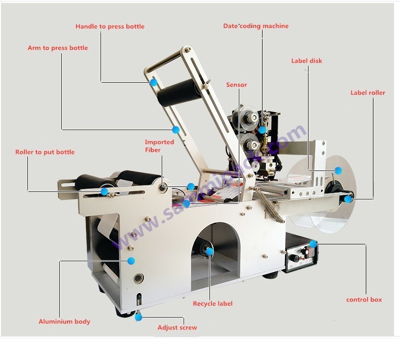 Label Roll Diameter inner Dia 75mm sticker label machine equipped with high accuracy technology to improve labeling and speed