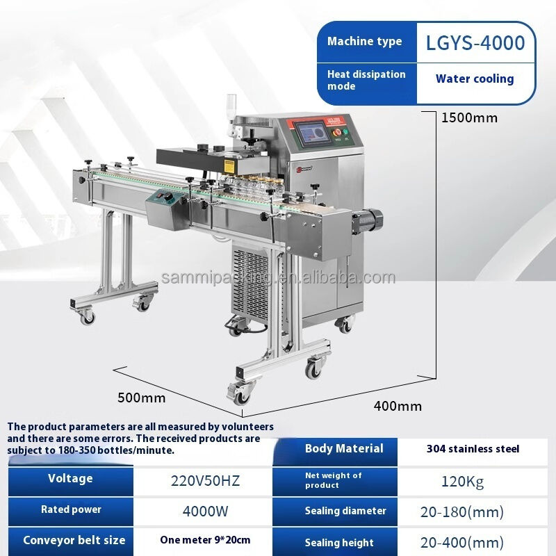 Bottle Packaging Induction Sealing Machine Designed for Continuous Conveying Plastic Packaging Material Sealing Solution