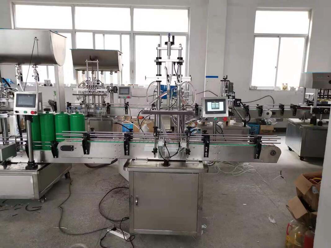 Automatic Filling Line Suitable For Cosmetic Industry Filling Shampoo liquid detergent lotion bath gel packaging Solution