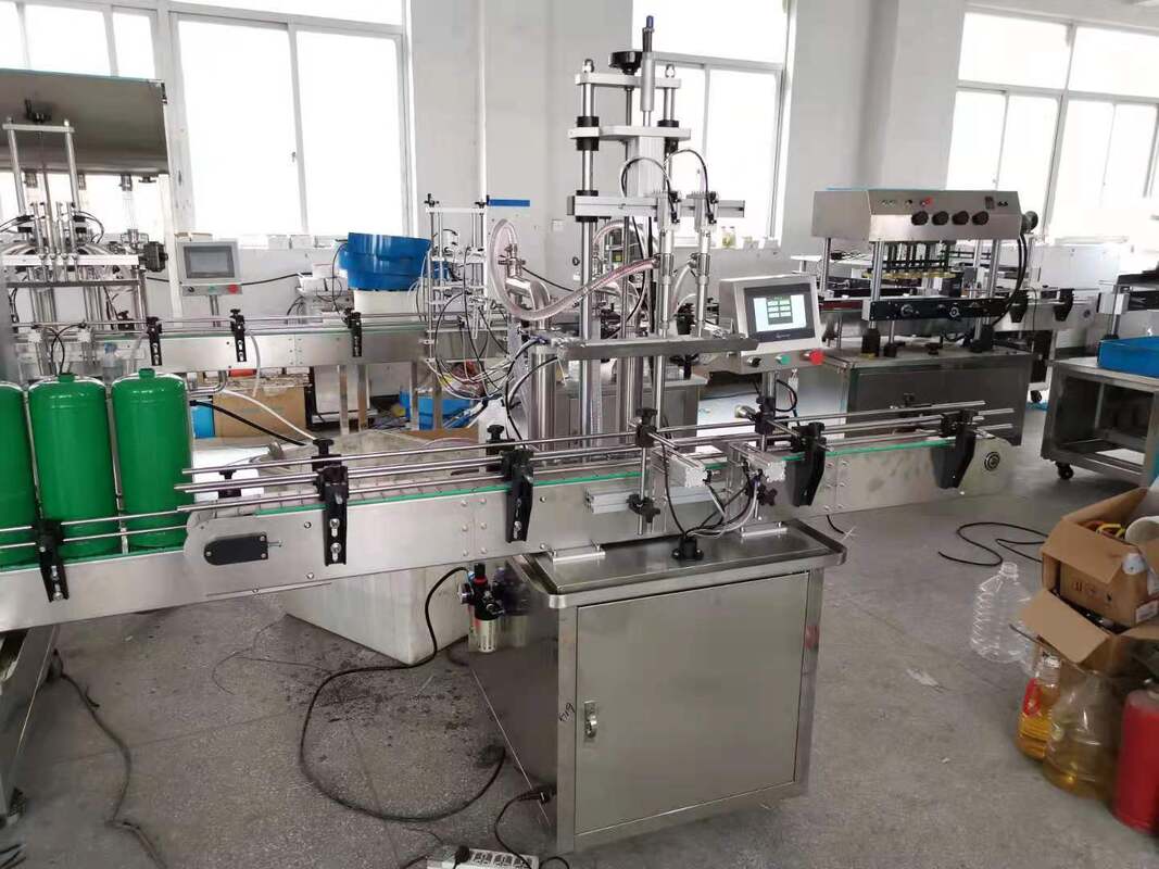 Automatic Filling Line Suitable For Cosmetic Industry Filling Shampoo liquid detergent lotion bath gel packaging Solution