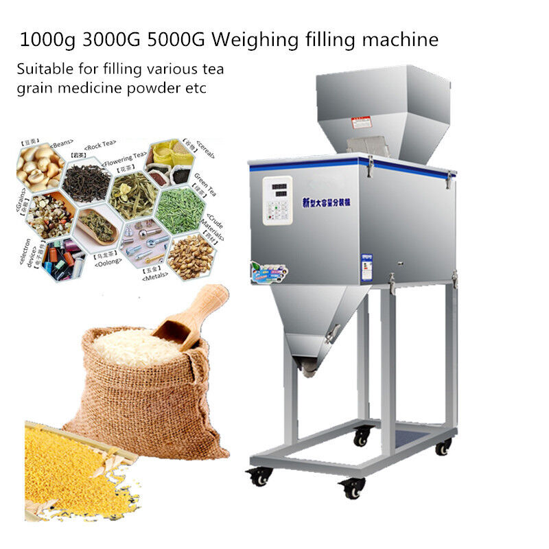 Accuracy 0.1g Tea Weighing Machine Supporting Cartons Packaging and Stand-up Pouch Clutch Optimized for Consistent Tea Weight Control