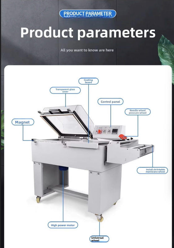 Shrink Wrapper shrink wrapping machine featuring chamber size L1000 X W450 X H200 MM designed to enhance packaging efficiency and reliability
