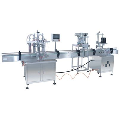 4/ 6 Heads Automatic Bottle Liquid Filling Capping And Labeling Machine 3000BPH Capacity