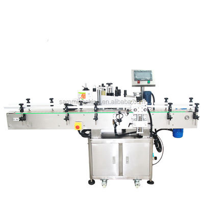 Adhesive Sticker Label Applicator Water Ampoule Vial Automatic Round Glass Bottle Labeling Machine