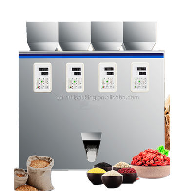 Multifunction Tea Weighing Machine 4 Heads For Grain Mixed Nut