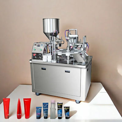 Mesin penyegelan tabung plastik otomatis untuk krim rambut dan pasta gigi
