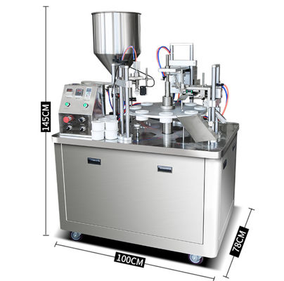 Máquina de sellado automático de llenado de tubos de pasta de dientes de plástico por ultrasonido