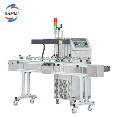 Máy niêm phong cảm ứng làm mát không khí tự động cho sàn chai loại niêm phong cảm ứng liên tục Niêm phong nắp nhôm