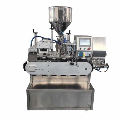 Автоматическая пневматическая алюминиевая ручная мазь двойная двойная камера трубки заполнения печать заполняющая машина