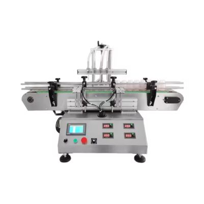 Automatic Four-Head Magnetic Pump Filling Machine for Perfume Liquor Desktop CNC Liquid Line Perfume Liquor Filling Machinery