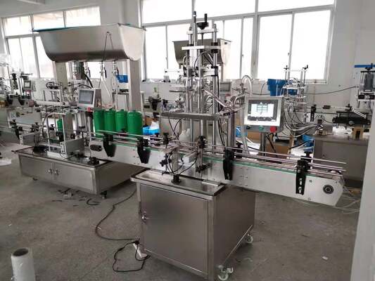 Automatic Filling Line Suitable For Cosmetic Industry Filling Shampoo liquid detergent lotion bath gel packaging Solution